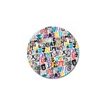 Alpha Pattern Golf Ball Marker (4 pack)