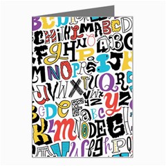 Alpha Pattern Greeting Card from ArtsNow.com Left