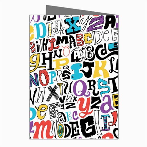 Alpha Pattern Greeting Card from ArtsNow.com Right