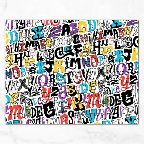 Alpha Pattern Jigsaw Puzzle (Rectangular) from ArtsNow.com Front