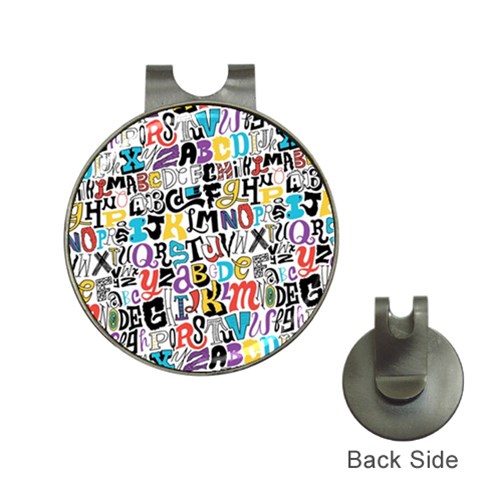 Alpha Pattern Golf Ball Marker Hat Clip from ArtsNow.com Front