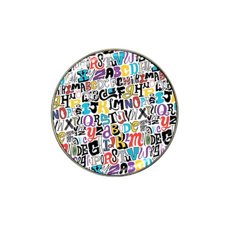 Alpha Pattern Hat Clip Ball Marker from ArtsNow.com Front