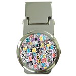 Alpha Pattern Money Clip Watch