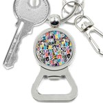 Alpha Pattern Bottle Opener Key Chain