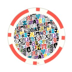 Alpha Pattern Poker Chip Card Guard from ArtsNow.com Front