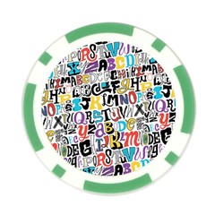 Alpha Pattern Poker Chip Card Guard from ArtsNow.com Front