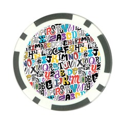 Alpha Pattern Poker Chip Card Guard from ArtsNow.com Back