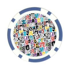 Alpha Pattern Poker Chip Card Guard from ArtsNow.com Back