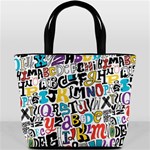 Alpha Pattern Bucket Bag