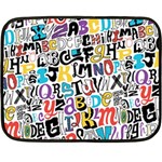 Alpha Pattern Double Sided Fleece Blanket (Mini)