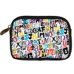 Alpha Pattern Digital Camera Leather Case