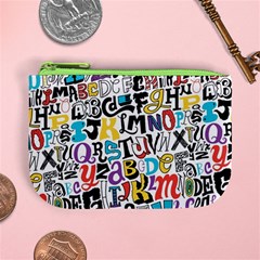 Alpha Pattern Mini Coin Purse from ArtsNow.com Front