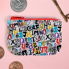 Alpha Pattern Mini Coin Purse from ArtsNow.com Front