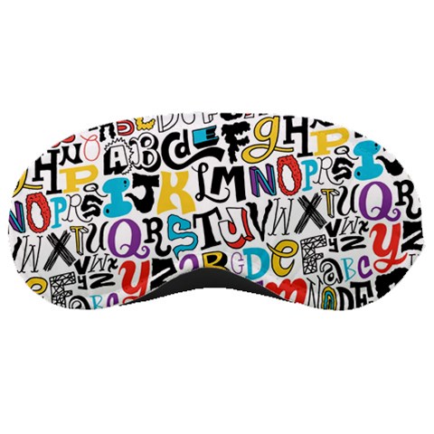 Alpha Pattern Sleeping Mask from ArtsNow.com Front
