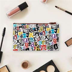 Alpha Pattern Cosmetic Bag (Small) from ArtsNow.com Back