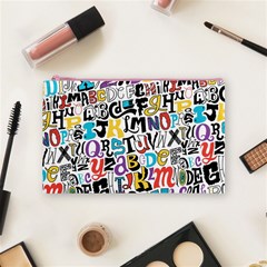 Alpha Pattern Cosmetic Bag (Medium) from ArtsNow.com Front