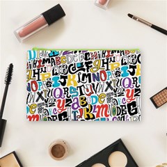 Alpha Pattern Cosmetic Bag (Medium) from ArtsNow.com Front