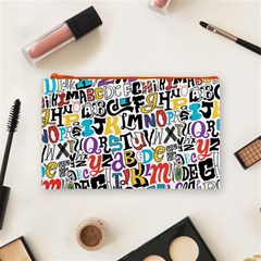 Alpha Pattern Cosmetic Bag (Medium) from ArtsNow.com Front