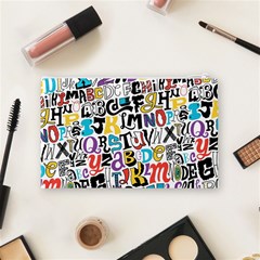 Alpha Pattern Cosmetic Bag (Medium) from ArtsNow.com Back