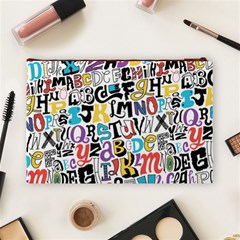Alpha Pattern Cosmetic Bag (Large) from ArtsNow.com Back
