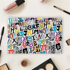 Alpha Pattern Cosmetic Bag (Large) from ArtsNow.com Back