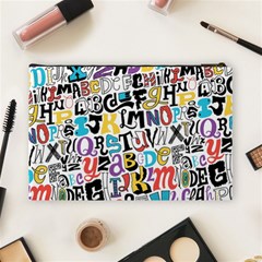 Alpha Pattern Cosmetic Bag (Large) from ArtsNow.com Back