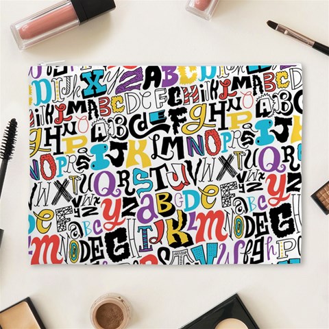 Alpha Pattern Cosmetic Bag (XL) from ArtsNow.com Front