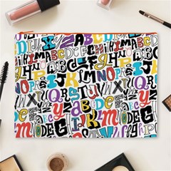 Alpha Pattern Cosmetic Bag (XL) from ArtsNow.com Front
