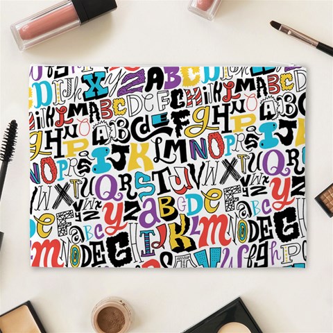 Alpha Pattern Cosmetic Bag (XL) from ArtsNow.com Back