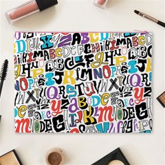Alpha Pattern Cosmetic Bag (XL) from ArtsNow.com Back