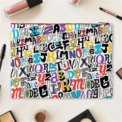 Alpha Pattern Cosmetic Bag (XL) from ArtsNow.com Back