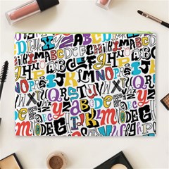 Alpha Pattern Cosmetic Bag (XL) from ArtsNow.com Back
