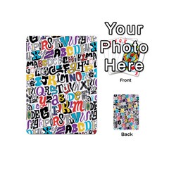 Alpha Pattern Playing Cards 54 (Mini) from ArtsNow.com Back