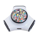 Alpha Pattern 3-Port USB Hub
