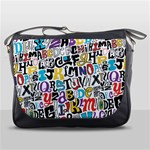 Alpha Pattern Messenger Bag