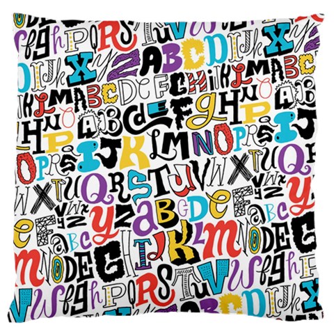 Alpha Pattern Large Cushion Case (Two Sides) from ArtsNow.com Back