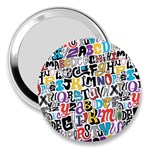 Alpha Pattern 3  Handbag Mirror