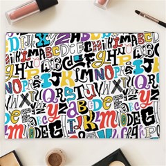 Alpha Pattern Cosmetic Bag (XXL) from ArtsNow.com Back