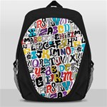 Alpha Pattern Backpack Bag