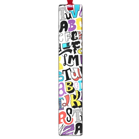 Alpha Pattern Large Book Mark from ArtsNow.com Front
