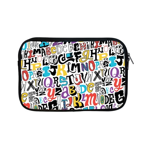 Alpha Pattern Apple iPad Mini Zipper Case from ArtsNow.com Front
