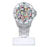 Alpha Pattern Plastic Nurses Watch