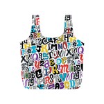 Alpha Pattern Full Print Recycle Bag (S)