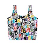 Alpha Pattern Full Print Recycle Bag (M)