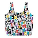 Alpha Pattern Full Print Recycle Bag (L)