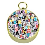 Alpha Pattern Gold Compass