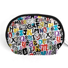 Alpha Pattern Accessory Pouch (Medium) from ArtsNow.com Front