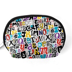 Alpha Pattern Accessory Pouch (Medium) from ArtsNow.com Back