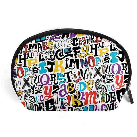 Alpha Pattern Accessory Pouch (Large) from ArtsNow.com Front