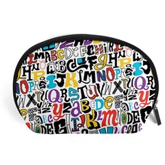 Alpha Pattern Accessory Pouch (Large) from ArtsNow.com Front